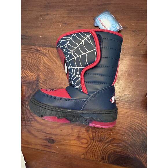 MARVEL SPIDER-MAN Winter Boots Little Kids Size 8 K, Multi Color Light Up NEW - Picture 14 of 14
